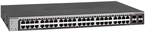NETGEAR 48-Port Gigabit Ethernet Smart Switch (GS748T) - Sikerült, a 2 x 1 GB SFP 2 x 1 G Combo, Asztali vagy állványba szerelhető,