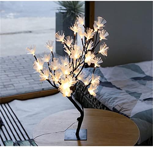 Asztali Lámpa LED Sakura Fa asztali Lámpa Dekoratív Éjjeli Lámpák Haza Hálószoba Esküvői Északi Dekoráció Éjszakai Fény