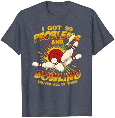 Bowling Megoldani A Problémákat Vicces Retro Dobó Csapatot Póló