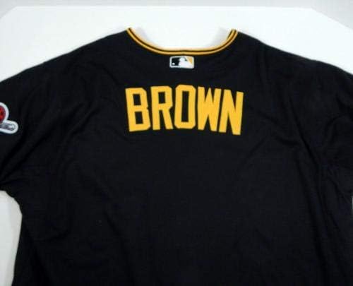 2013 Pittsburgh Pirates Brooks Brown Játék Kibocsátott Fekete Jersey PITT33086 - Játék Használt MLB Mezek