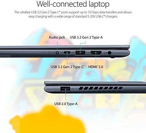 ASUS Vivobook S 14 Flip 14 WUXGA 16:10 Touch Kijelző, AMD Ryzen 7 5800H CPU, 8GB RAM, 512 gb-os SSD, NumberPad, Ujjlenyomat-Érzékelő,