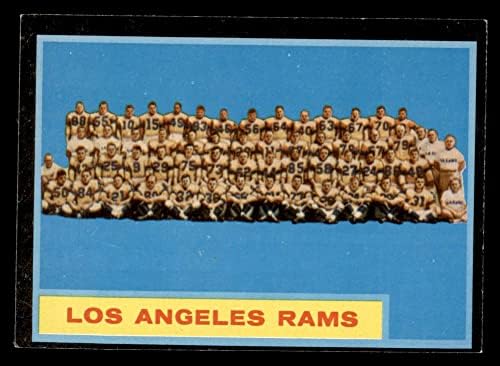 1962 Topps 89 Ram Csapat Los Angeles Rams (Foci Kártya) VG/EX Rams