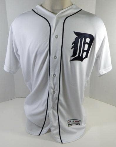 Detroit Tigers Jose Valdez 58 Játékban Használt Fehér Jersey 48 DP20773 - Játék Használt MLB Mezek