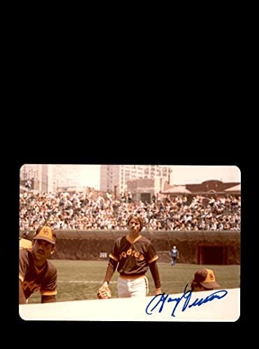 Gary Lucas Aláírt Eredeti 1980 4x6 Snaphot Fotó Padres A Cubs Wrigley