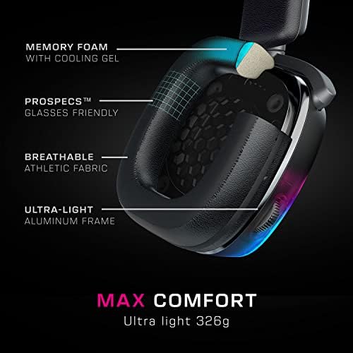 ROCCAT Syn Max Air SZÁMÍTÓGÉP Vezeték nélküli 3D-s Audio RGB Gaming Headset & Kone XP Air – Vezeték nélküli Testreszabható Ergonomikus