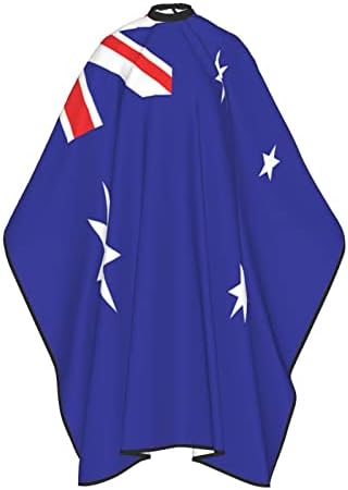 Ausztrál Zászló Hajvágás Kötény hajvágó Szalon Cape 55 x 66 Hüvelyk, Vízálló, Állítható Snap Haj Köpeny Köpeny, Bájos Frizura Fodrász Ruha