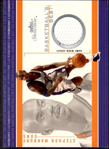 Stephon Marbury-Kártya 2003-04 Fleer Bemutató Kosárlabda Legjobb Emléktárgyak 14