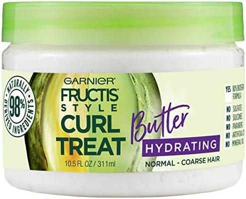 Garnier Fructis Style Curl Kezelni Hidratáló Vaj Normális, hogy Durva Göndör Haj, 10.5 Uncia Üveg
