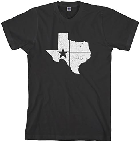 Threadrock Férfi Szomorú Fehér Texasi Állami Zászló, Póló