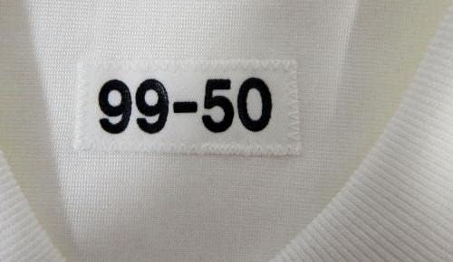 1999 Pittsburgh Steelers 59 Játék Kiadott Fehér Jersey 50 DP21329 - Aláíratlan NFL Játék Használt Mezek