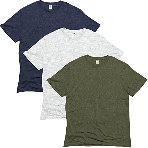 GOEX Unisex Triblend póló – Környezetbarát Nők & Mens T-Shirt (3-Color Pack)