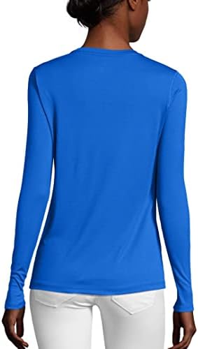 Hanes Női Sport Király Dri Hosszú Ujjú Sleeve T-Shirt, Nedvesség-Wicking Teljesítmény Tee