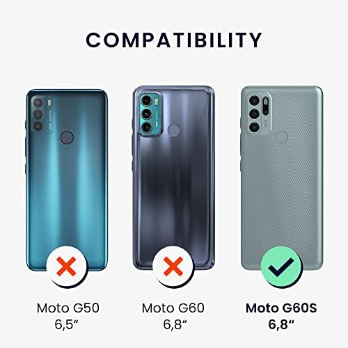 kwmobile Kors Esetben Kompatibilis Motorola Moto G60S Esetben Heveder - Utazási Fekete/Multicolor/Átlátszó