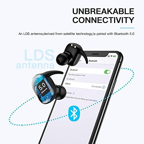 Qisebin Vezeték nélküli Fülhallgató, Igaz, Vezeték nélküli Fülhallgató, Bluetooth Fejhallgató Mikrofonnal Bluetooth Fülhallgató