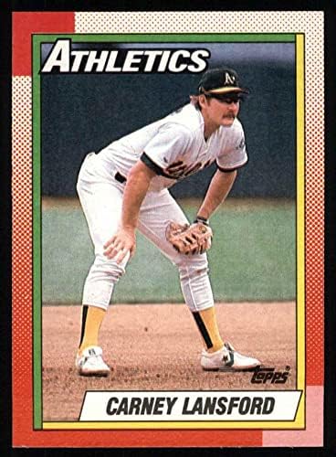 1990 Topps 316 Carney Lansford Oakland Athletics (Baseball Kártya) NM/MT Atlétika