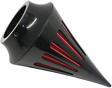 HTTMT - Fényes Fekete Hegyes Kúp A/Kis Levegő Tisztább, Beszívott Levegő Szűrő, Tölcsér Kompatibilis Dyna Touring Modell