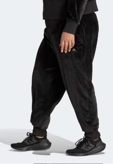 adidas Holidayz Hangulatos Velúr Kocogók (Plus Size) Női, Fekete, Méret 3X