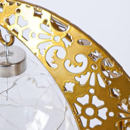 HAOSHICS Ramadan Eid elemes Működtetésű Elvarázsolt Hold asztali Lámpa,Vezeték nélküli Romantikus Dekorációs lakberendezés Légkör