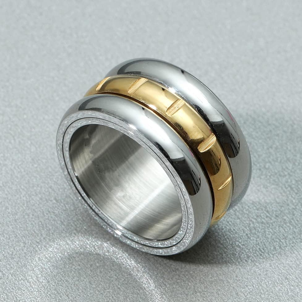 Koleso Híres Gyűrűk, Férfiak, Nők 14KGP 316L Szerelem Gyűrű Szélessége 12mm-05717