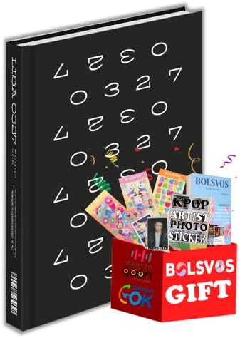 LISA - 0327 [Fotókönyv ver.] (3 Fotókönyv Album) Album+BolsVos K-POP eBook (21p), 3EA BolsVos Matricák Toploader, Photocards