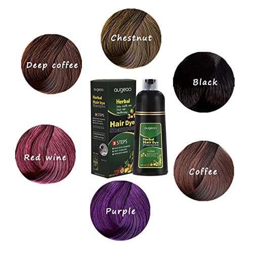 Fekete Azonnali hajszín Sampon Ősz Haj, 3-in-1 Fekete hajfesték, Sampon, Könnyen Használható Növényi Színező Sampon, a Növényi