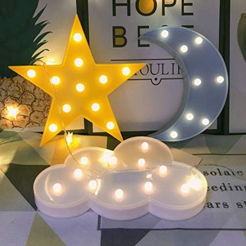 QiaoFei Dekoratív LED Félhold alakú Felhő Star Night Lights a Gyerekek, Lányok, Felnőttek, Óvoda Este Lámpa Ajándék Gyerekeknek Baba