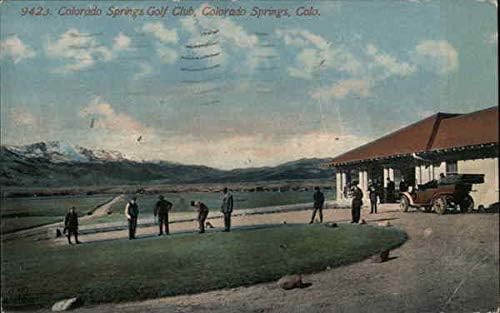 Colorado Springs Golf Club Colorado Springs, CO Eredeti Antik Képeslap, 1923