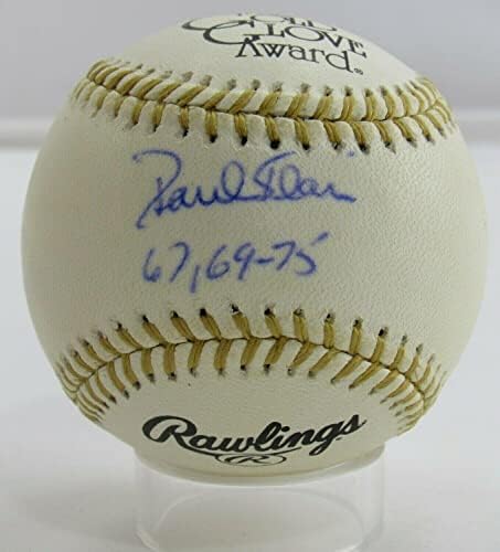 Paul Blair Aláírt Automatikus Aláírást Rawlings Arany Kesztyű Baseball B95 Én - Dedikált Baseball
