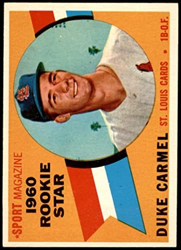1960 Topps 120 Újonc Csillagos Duke Carmel St. Louis Cardinals (Baseball Kártya) NM Bíborosok