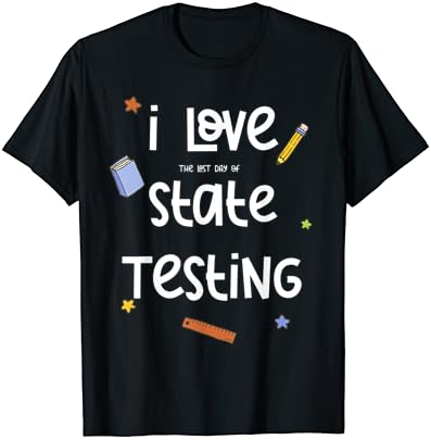 Imádom (az utolsó nap) Állami Vizsgálat Vicces Tanár T-Shirt