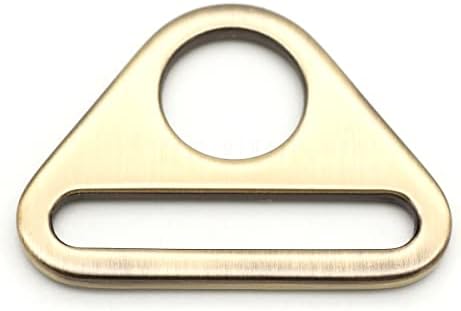 CRAFTMEMORE 4db Háromszög Gyűrű Igazítók D-gyűrű Beállítása Csat Varrás Táska Heveder Heveder SC84 (1 1/2 Hüvelyk, Csiszolt Réz)