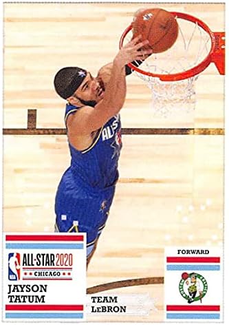 2020-21 Panini Matricák Kosárlabda 38 Jayson Tatum ASG Boston Celtics Hivatalos NBA Matrica Gyűjtemény Egyetlen Kártya (papír vékony