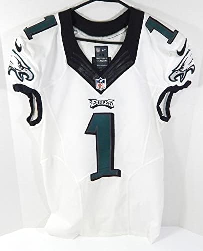 2014 Philadelphia Eagles Cody Parkey 1 Játék Kiadott Fehér Jersey 40 DP29184 - Aláíratlan NFL Játék Használt Mezek