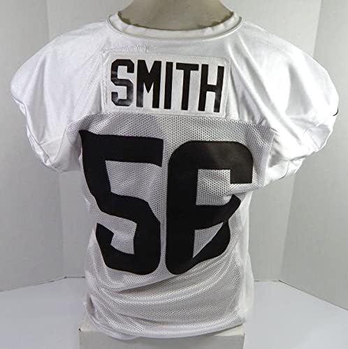 2021 Cleveland Browns Malcolm Smith 56 Játék Kiadott Fehér Gyakorlat Jersey 50 4 - Aláíratlan NFL Játék Használt Mezek