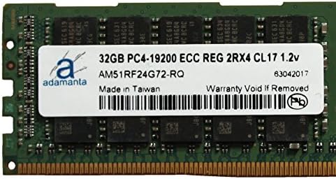 Adamanta 128GB (4x32GB) Szerver Memória Frissítés Kompatibilis HP Apollo 4200 Gen 9 DDR4 2400MHZ PC4-19200 ECC Regisztrált Chip 2Rx4