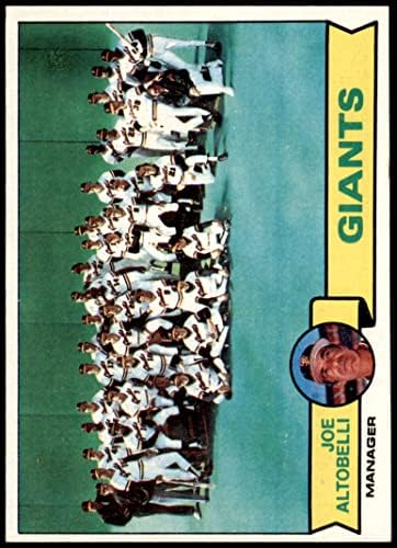1979 Topps 356 Óriások Csapat Lista Joe Altobelli San Francisco Giants (Baseball Kártya) NM Óriások