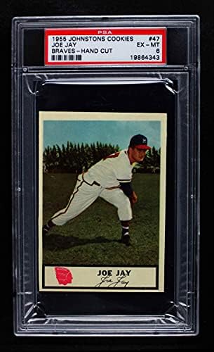 1955 Johnston a Cookie-k 47 Joey Jay Milwaukee Bátrabbak (Baseball Kártya) PSA a PSA 6.00 Bátrabbak