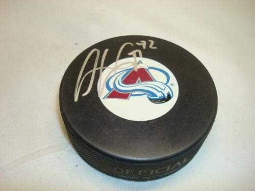 Gabriel Landeskog Aláírt Colorado Avalanche Jégkorong Autogramot PSA/DNS-COA-1A - Dedikált NHL Korong