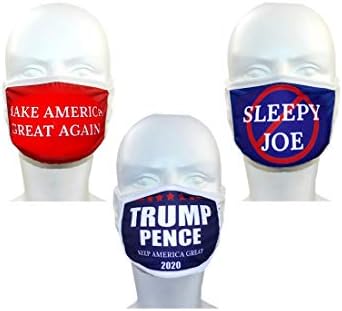 Bobblefingers Trump Maszk Multi-PACK, Mosható, jól Szellőző w/Szén Szűrő Foglalat| MAGA 2020