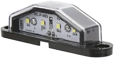 Rendszám Fény, 10‑30V IP67 Vízálló, 4‑LED Rendszámtábla Fény Tartós Lámpát a Pótkocsi, LAKÓKOCSI Furgon Teherautó