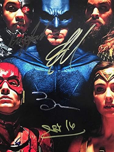 Keretes Marvel Justice League Leadott Tagok Fotó Autogramot a Eredetiséget igazoló Tanúsítvány