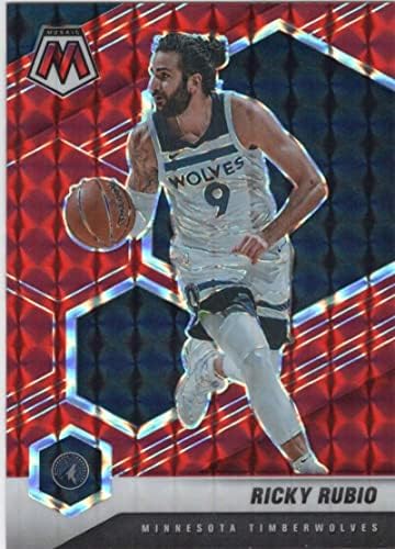 RICKY RUBIO 2020-21 Panini Mozaik Reaktív Piros 71 Timberwolves NM+-MT+ Kosárlabda, NBA