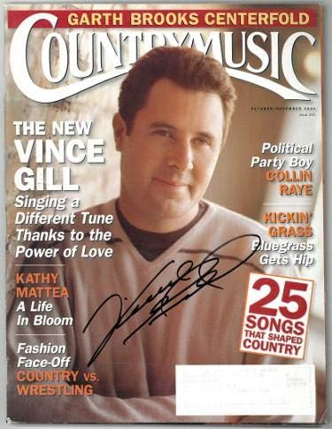 Vince Gill aláírt Country Zene Teljes Magazin október/November 2000 - Hologram GG36335 - SZÖVETSÉG Igazolt - Zene Magazin