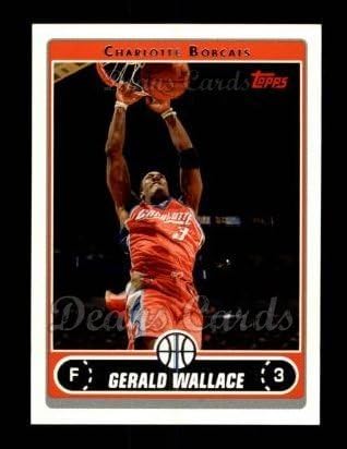 2006 Topps 10 Gerald Wallace Charlotte Bobcats (Kosárlabda Kártya) NM/MT Bobcats Alabama