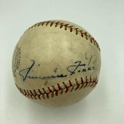 Babe Ruth Lou Gehrig Jimmie Foxx Aláírt 1920-as Baseball SZÖVETSÉG COA - Dedikált Baseball