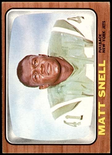 1966 Topps 102 Matt Snell New York Jets (Foci Kártya) VG/EX Jets Ohio St.