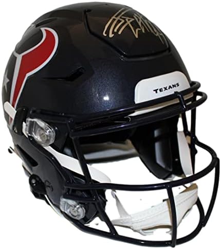 JJ Watt Dedikált Houston Texans Hiteles Sebesség Flex Sisak SZÖVETSÉG 35063 - Dedikált NFL Sisak