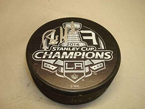 Bill Ranford Aláírt Los Angeles Kings 2014-Ben Stanley-Kupa Bajnokok Jégkorong 1B - Dedikált NHL Korong