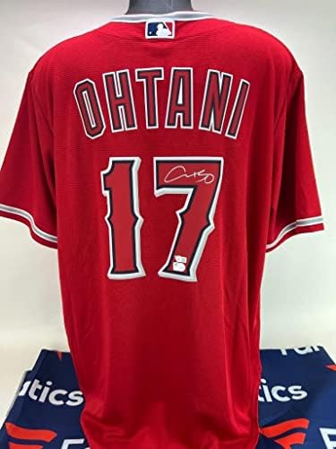 Shohei Ohtani Aláírt Autogramot Nike Replika Jersey Fanatikusok MLB.com hiteles rd - Dedikált MLB Mezek