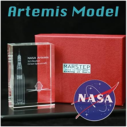 MARSTEP a NASA Artemis Rakéta Modell (Gratulálok, Első Dob)- SLS Rakéta Orion Űrhajó Holdra Lander Kristály 3D Modell Kreatív
